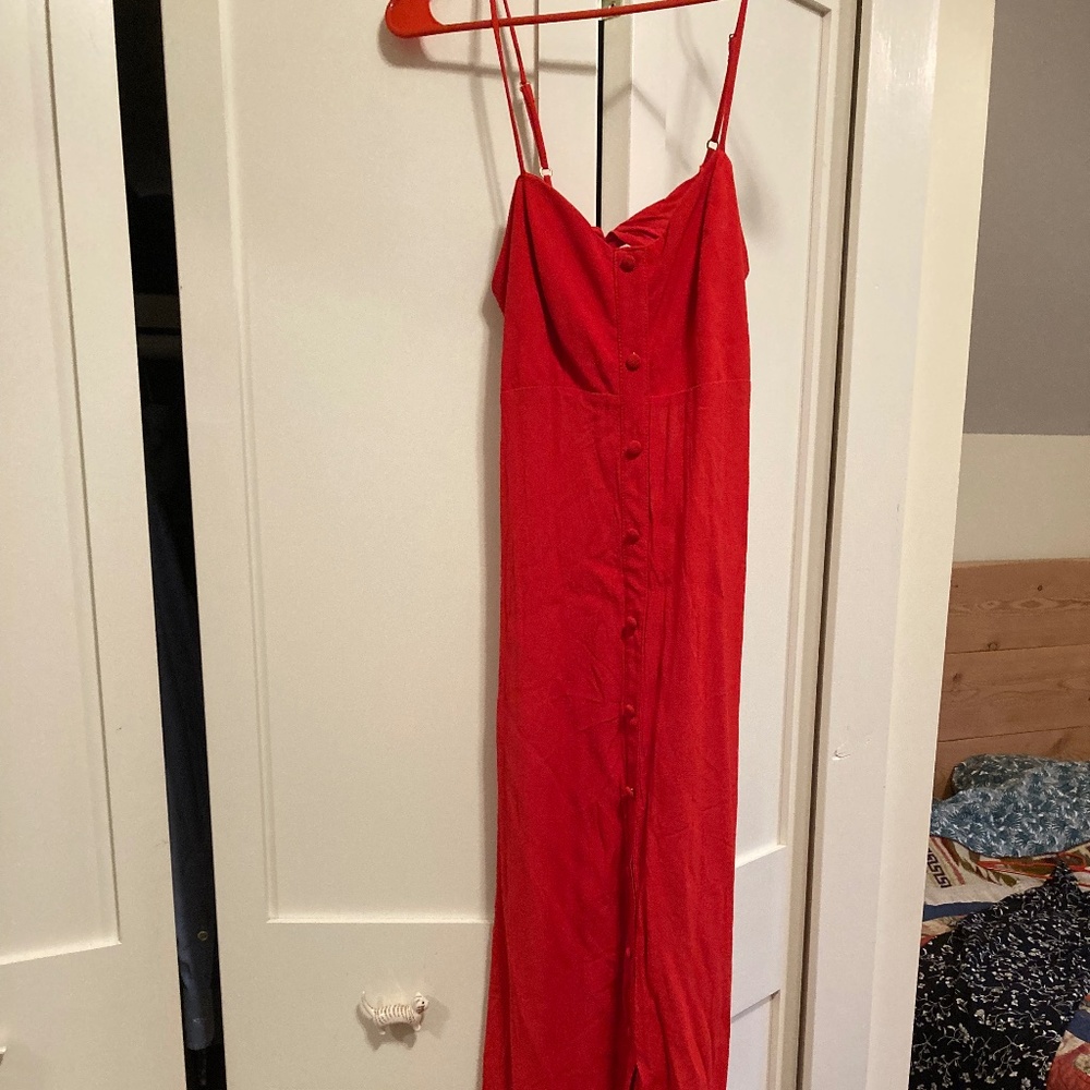 Flynn Skye Maxi Dress Red Size Small NWOT